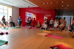 Atelier meditation galerie Lafayette de Paris- Avec petit bambou - Sylvie Chabas